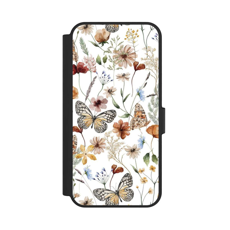 Galaxy S24 FE NIVOflip Wildflowers and Butterflies Pattern