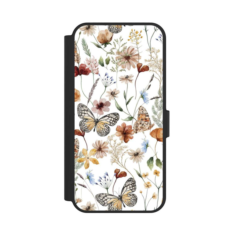 Galaxy S24 FE NIVOflip Wildflowers and Butterflies Pattern