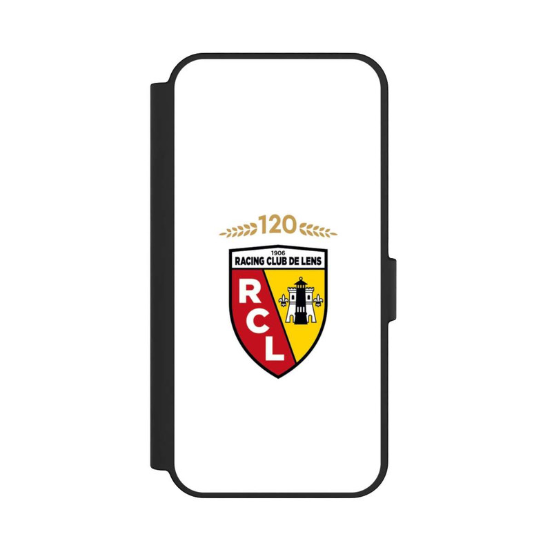 Galaxy S24 FE NIVOflip RC Lens 120 Jahre Jubiläums Logo weiß