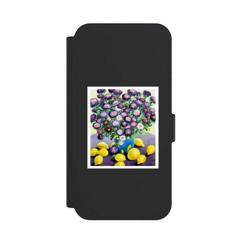 Samsung Galaxy S24 FE 5G NIVOflip Purple Asters and Lemons by Christopher Ryland