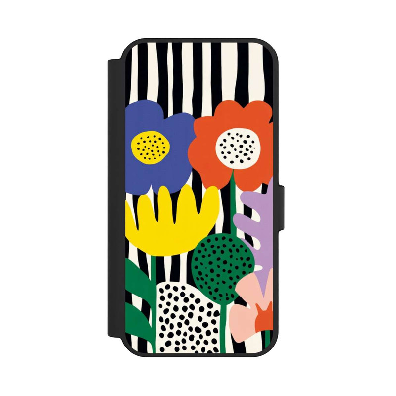 Galaxy S24 FE NIVOflip Flowers Striped Background