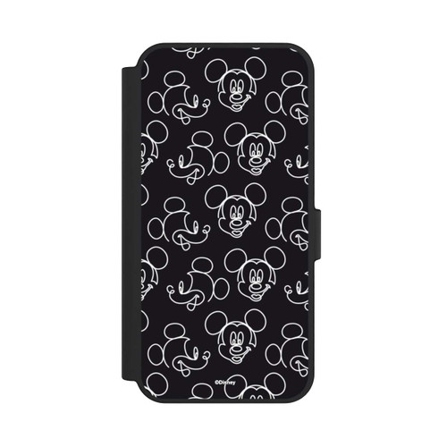 Samsung Galaxy S24 FE 5G NIVOflip Disney Mickey Faces Black Line Art Pattern