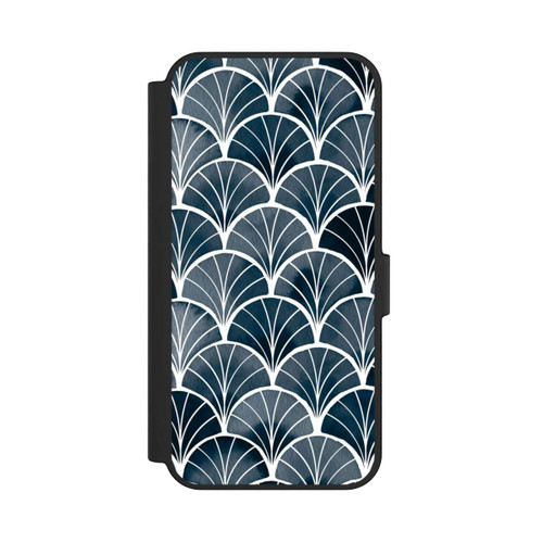 Samsung Galaxy S24 FE 5G NIVOflip Botanische Brise Art Deco Grau