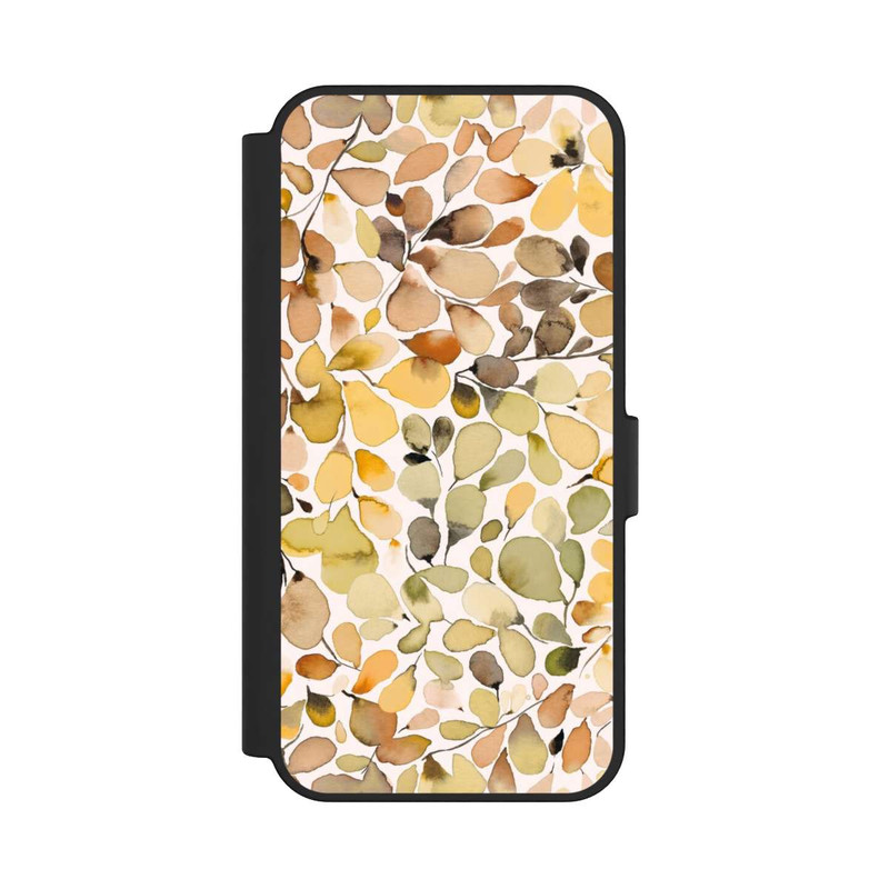 Galaxy S24 FE NIVOflip Eucalyptus Watercolor Leaves Brown Autumn