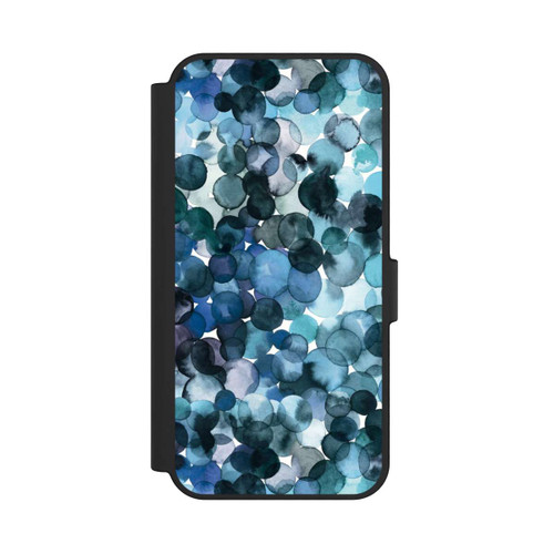 Samsung Galaxy S24 FE 5G NIVOflip Watercolor Dots Blue Pattern