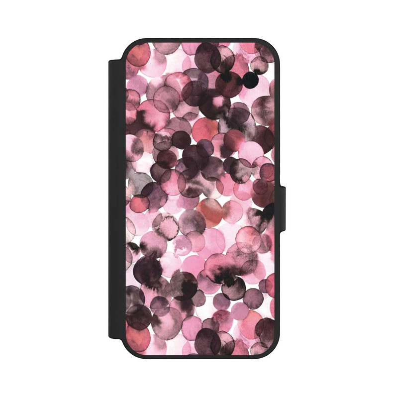 Galaxy S24 FE NIVOflip Purple Dots Watercolor