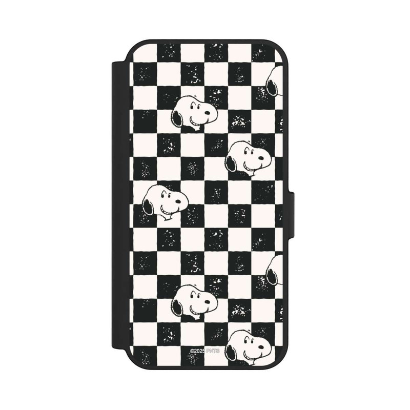 Galaxy S24 FE NIVOflip Snoopy Heads Checked Pattern