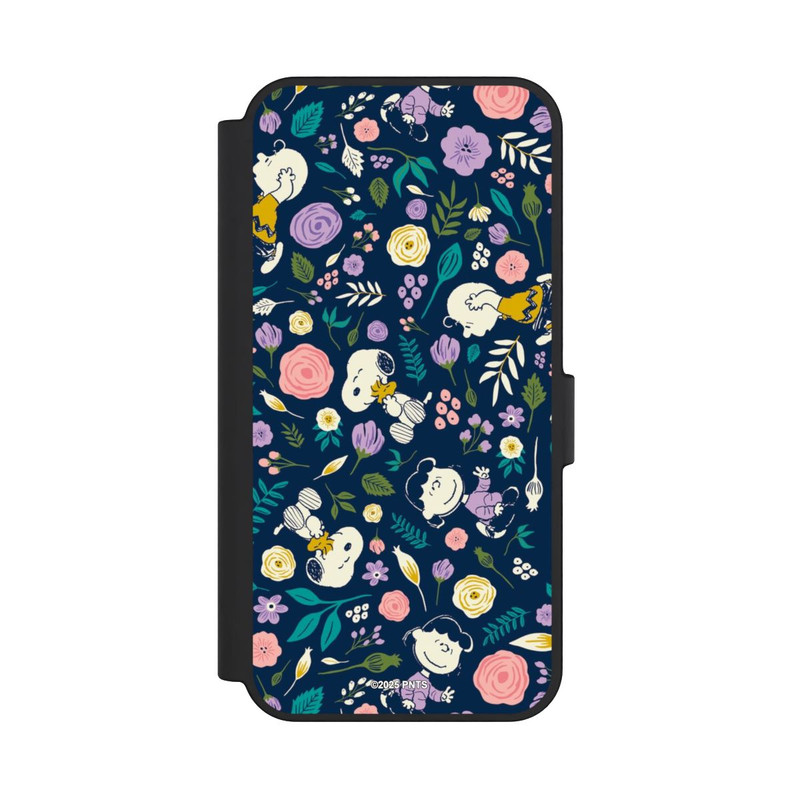 Galaxy S24 FE NIVOflip Peanuts Dark Flower Pattern