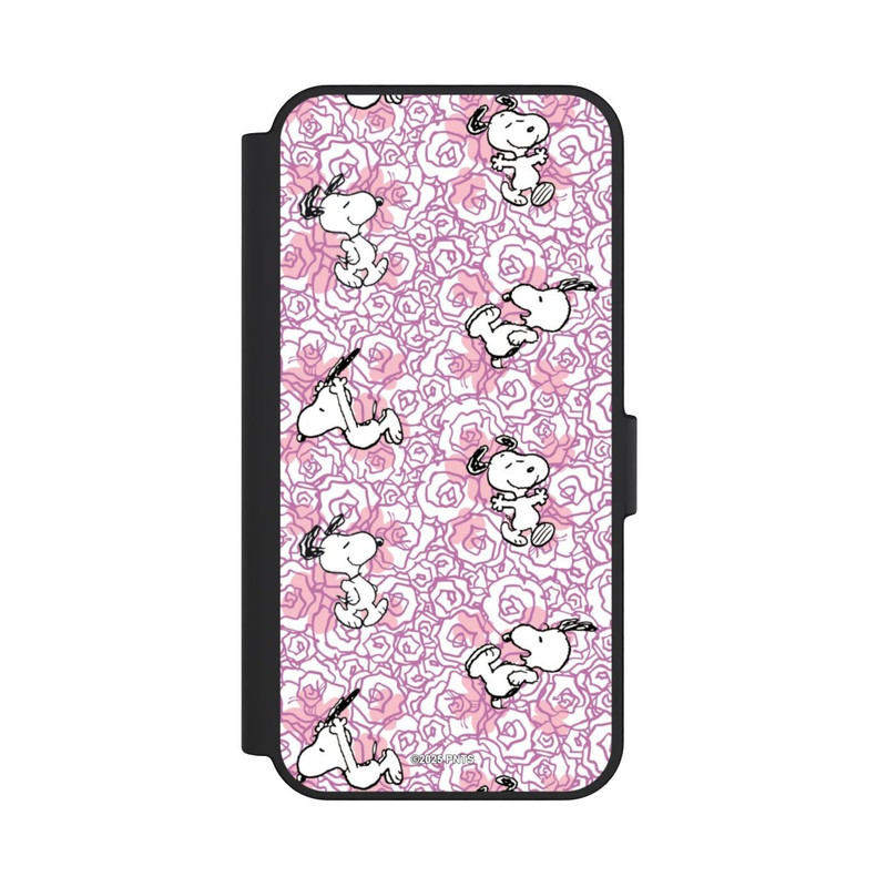 Galaxy S24 FE NIVOflip Peanuts Pink Roses Pattern