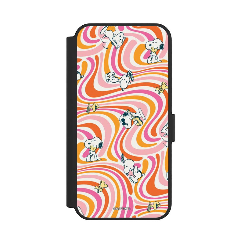 Galaxy S24 FE NIVOflip Peanuts Hippie Pattern Orange