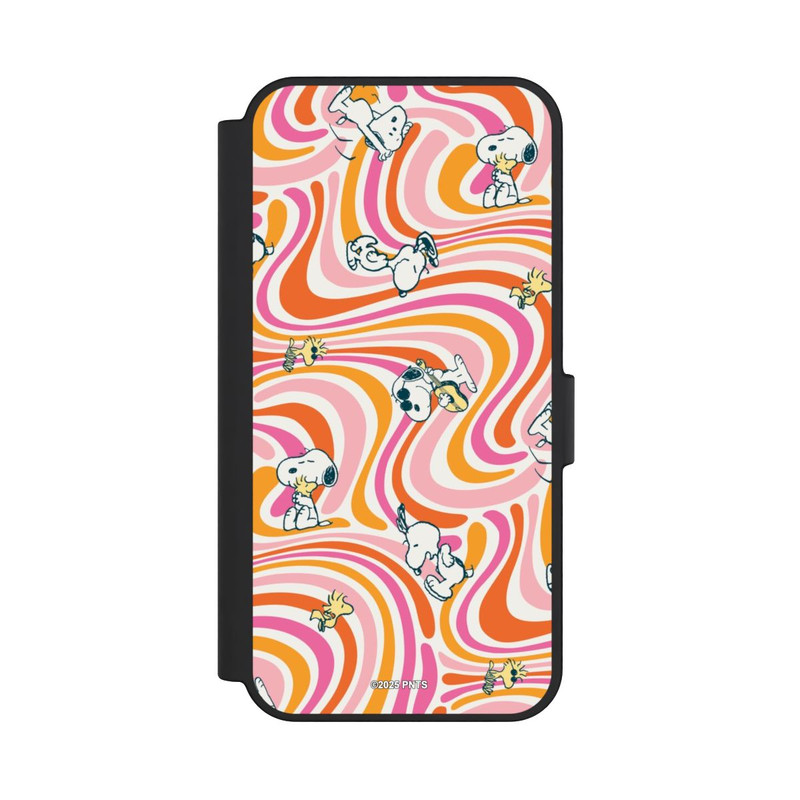 Galaxy S24 FE NIVOflip Peanuts Hippie Pattern Orange