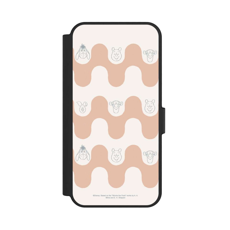 Galaxy S24 FE NIVOflip Winnie l'Ourson et ses Amis Motif Vagues Bohèmes