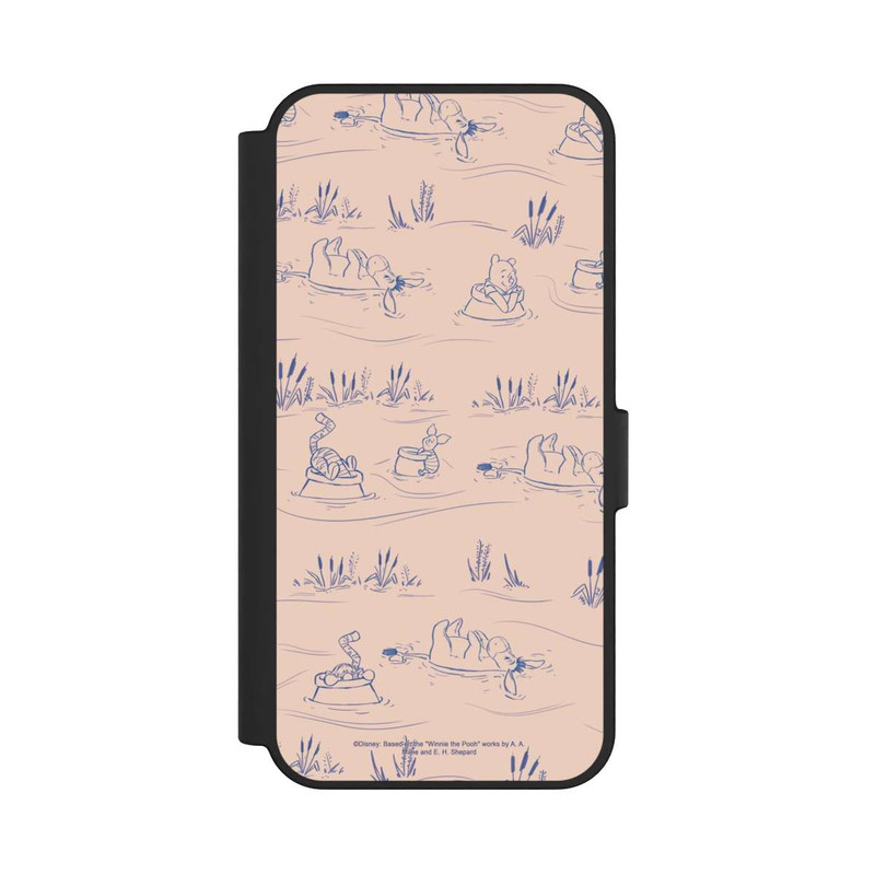 Galaxy S24 FE NIVOflip Winnie l'Ourson Pont Rose à Motif Céramique