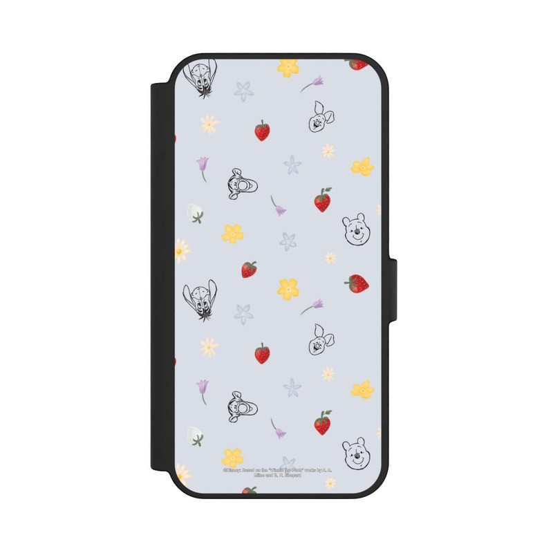 Galaxy S24 FE NIVOflip Winnie Puuh und Freunde Erdbeer Muster Blau