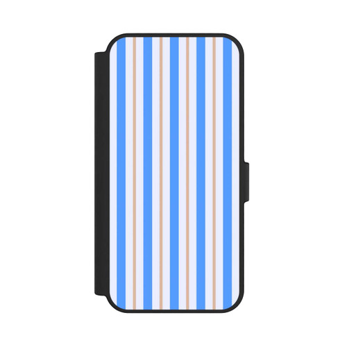 Samsung Galaxy S24 FE 5G NIVOflip Streifen Blau Beige