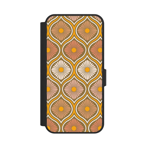 Samsung Galaxy S24 FE 5G NIVOflip Groovy 70s Retro Mid-Century Daisy Flowers
