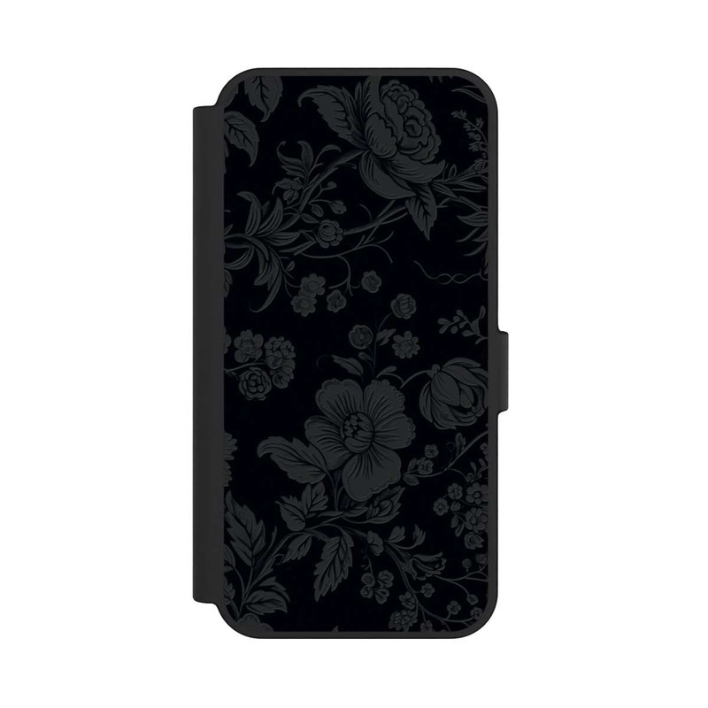 Galaxy S24 FE NIVOflip Dunkle Blumen Vintageoptik