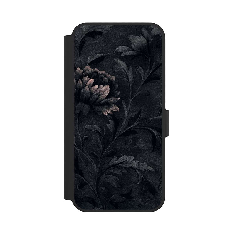 Galaxy S24 FE NIVOflip Dunkles Blumenmuster Vintage