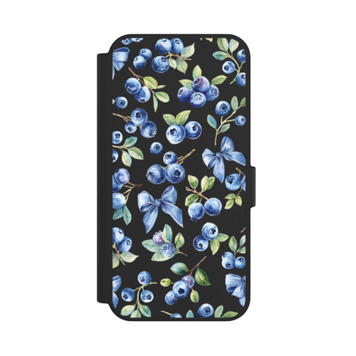 Samsung Galaxy S24 FE 5G NIVOflip Blaubeere Schleifen Transparent mit KI