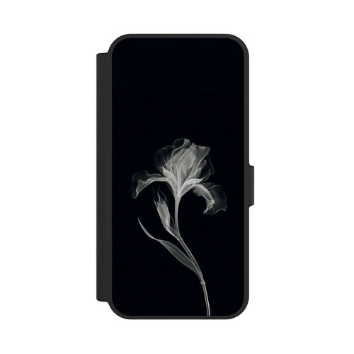 Samsung Galaxy S24 FE 5G NIVOflip Fleur négative Gris sur noir avec IA