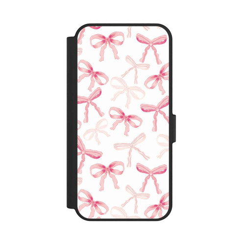 Samsung Galaxy S24 FE 5G NIVOflip Hell Rosa Schleifen Muster