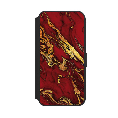 Samsung Galaxy A16 5G NIVOflip Red Gold Marble Look