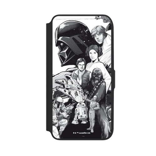 Samsung Galaxy A16 5G NIVOflip StarWars Charaktere - Schwarz-Weiß