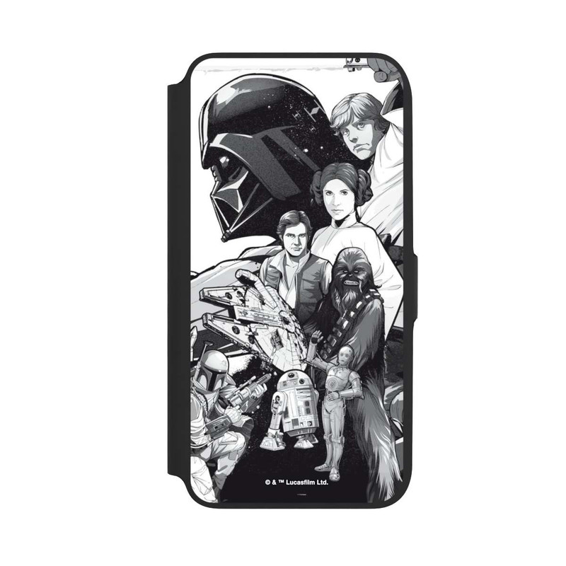 Galaxy A16 5G NIVOflip Star Wars Characters - Black and White