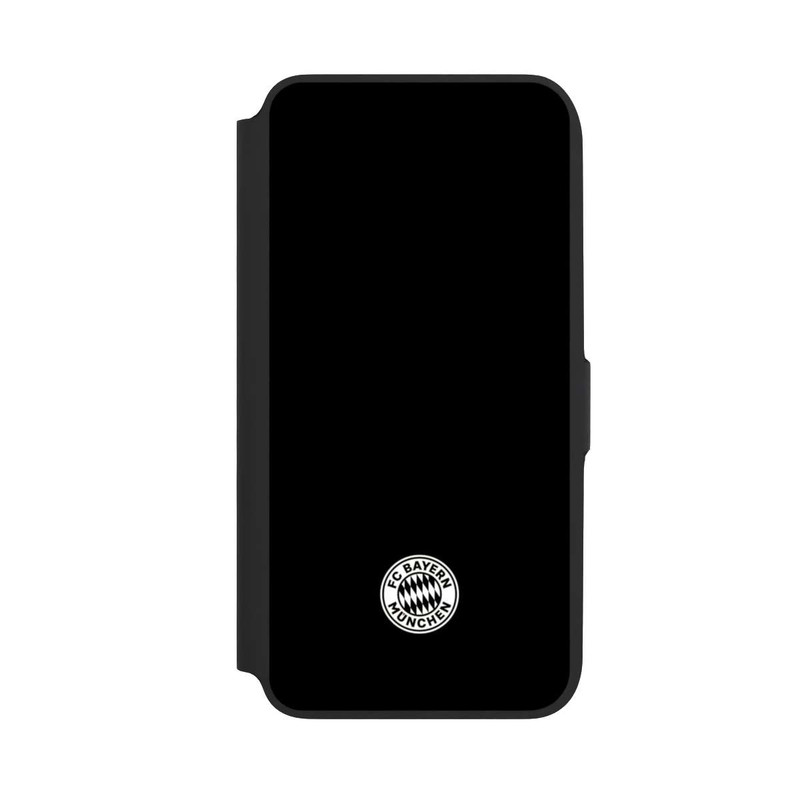 Galaxy A16 5G NIVOflip Klassisches FCB Logo Klein - Weiß auf Schwarz