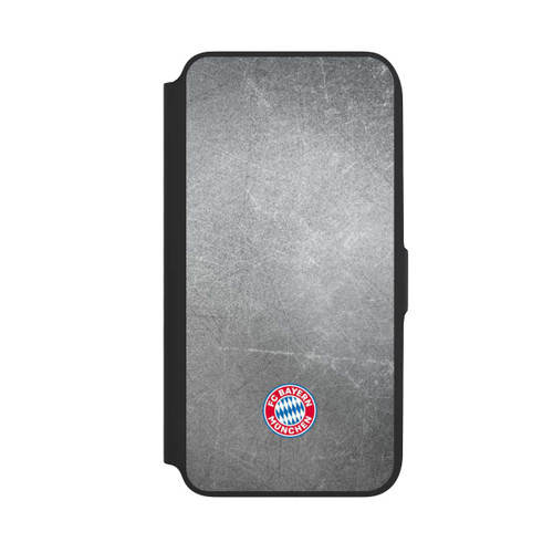 Samsung Galaxy A16 5G NIVOflip Klassisches FCB Logo Klein - Bunt auf Metalllook