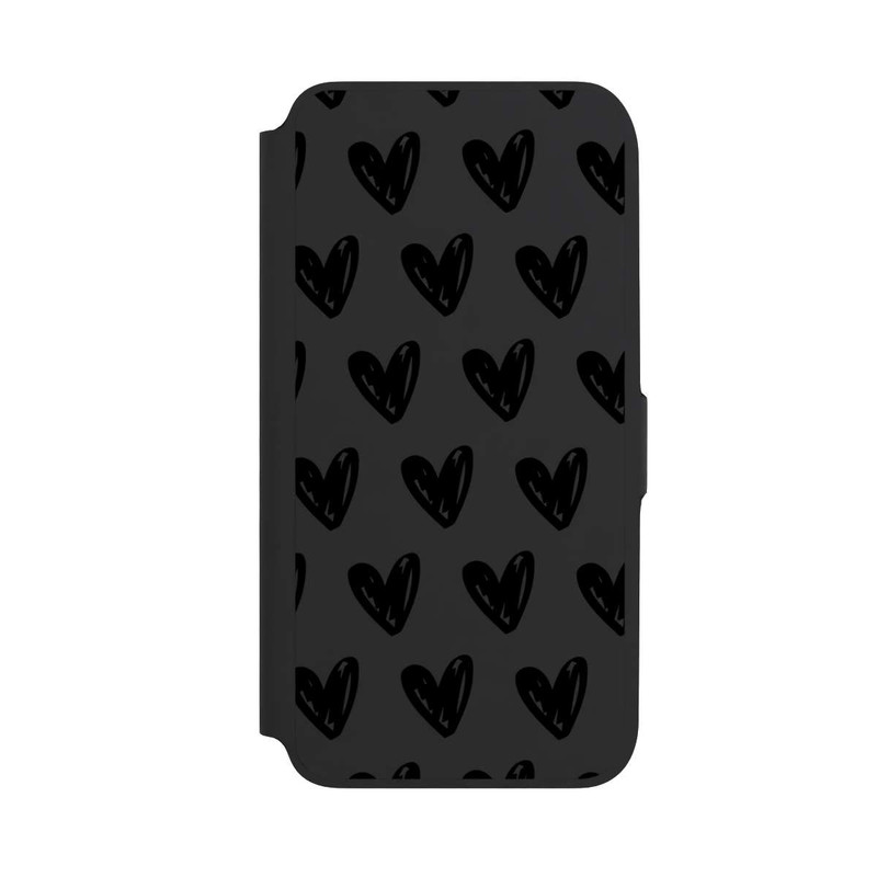 Galaxy A16 5G NIVOflip Herzen Schwarz ohne Hintergrund