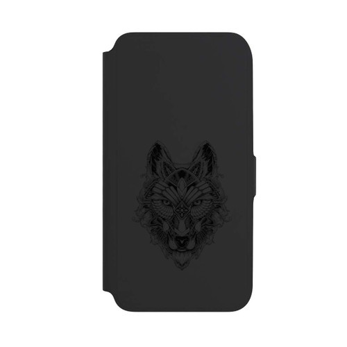 Samsung Galaxy A16 5G NIVOflip Wolf Mandala ohne Hintergrund