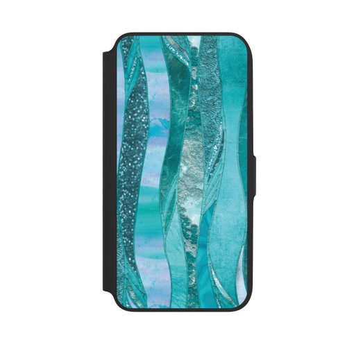Samsung Galaxy A16 5G NIVOflip glamouröser Glitzerlook blau