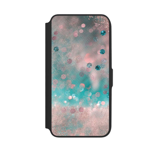 Samsung Galaxy A16 5G NIVOflip Türkis-glamouröser Glitzerlook