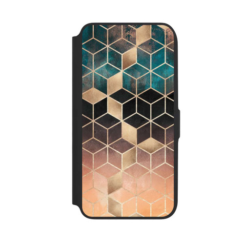 Samsung Galaxy A16 5G NIVOflip Ombre Traum Würfel Gold Druck
