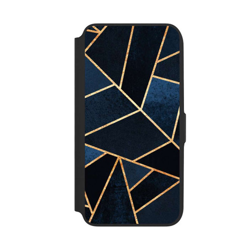 Samsung Galaxy A16 5G NIVOflip Navy Stein Golddruck