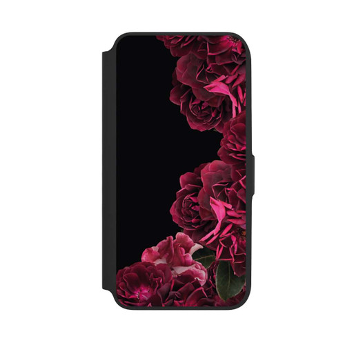 Samsung Galaxy A16 5G NIVOflip Vintage Rosen auf Schwarz