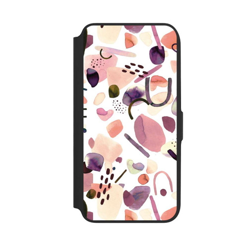 Samsung Galaxy A16 5G NIVOflip Aquarelle Formes abstraites Mauve