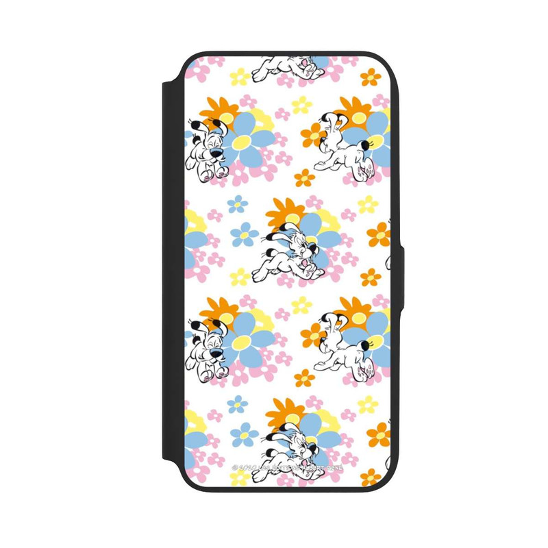 Galaxy A16 5G NIVOflip Idéfix sur fleurs colorées
