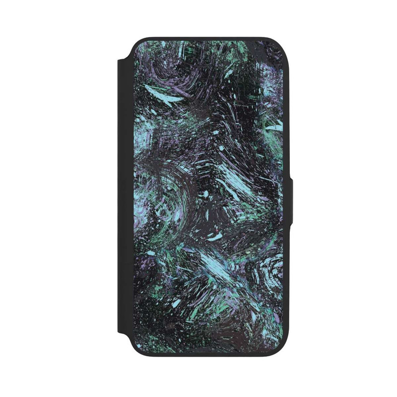 Galaxy A16 5G NIVOflip Abstrakt tropfender Staub lila