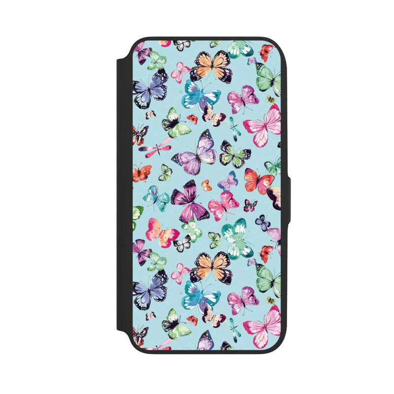 Galaxy A16 5G NIVOflip Schmetterlinge rosa orange blau