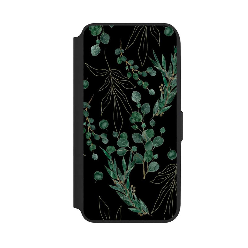 Galaxy A16 5G NIVOflip Eukalyptusblätter schwarz