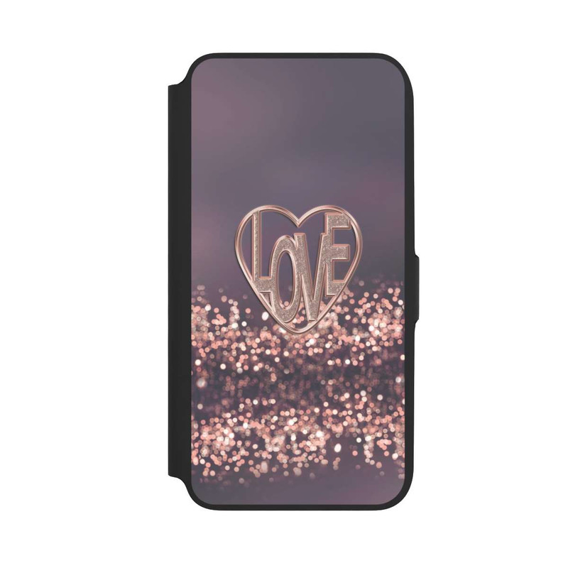 Galaxy A16 5G NIVOflip Love Glitter Pink