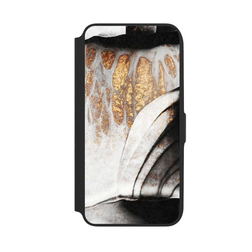 Samsung Galaxy A16 5G NIVOflip Schwarze und goldene Adern