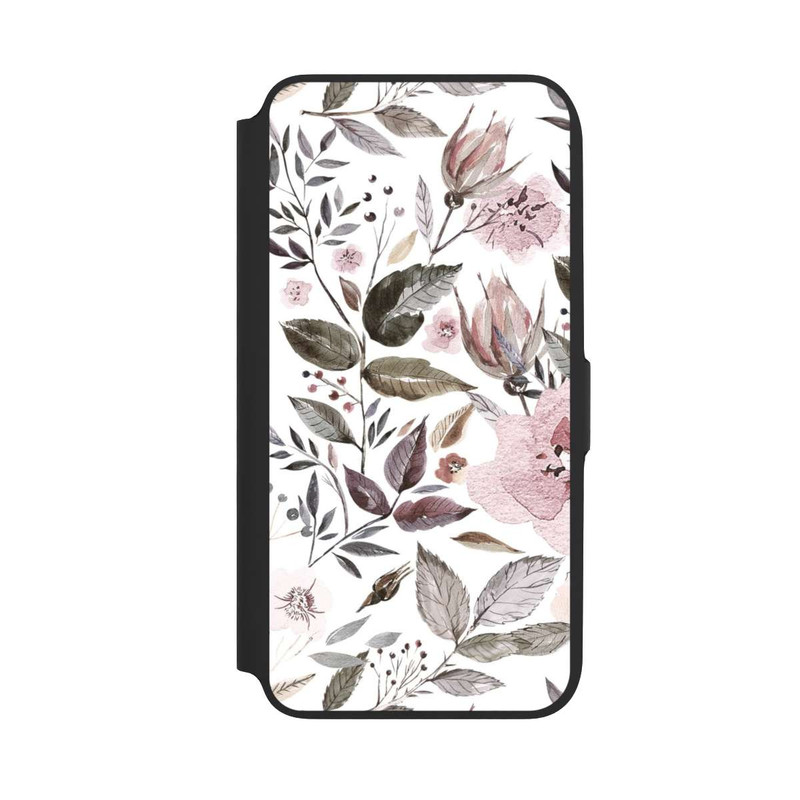 Galaxy A16 5G NIVOflip Aquarell braune Rosenblüten