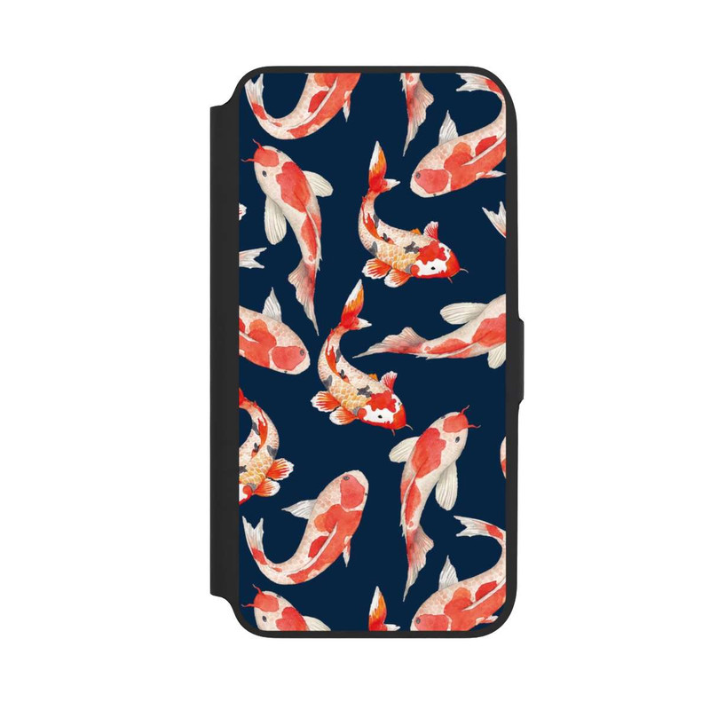 Galaxy A16 5G NIVOflip Poisson corail sur fond bleu