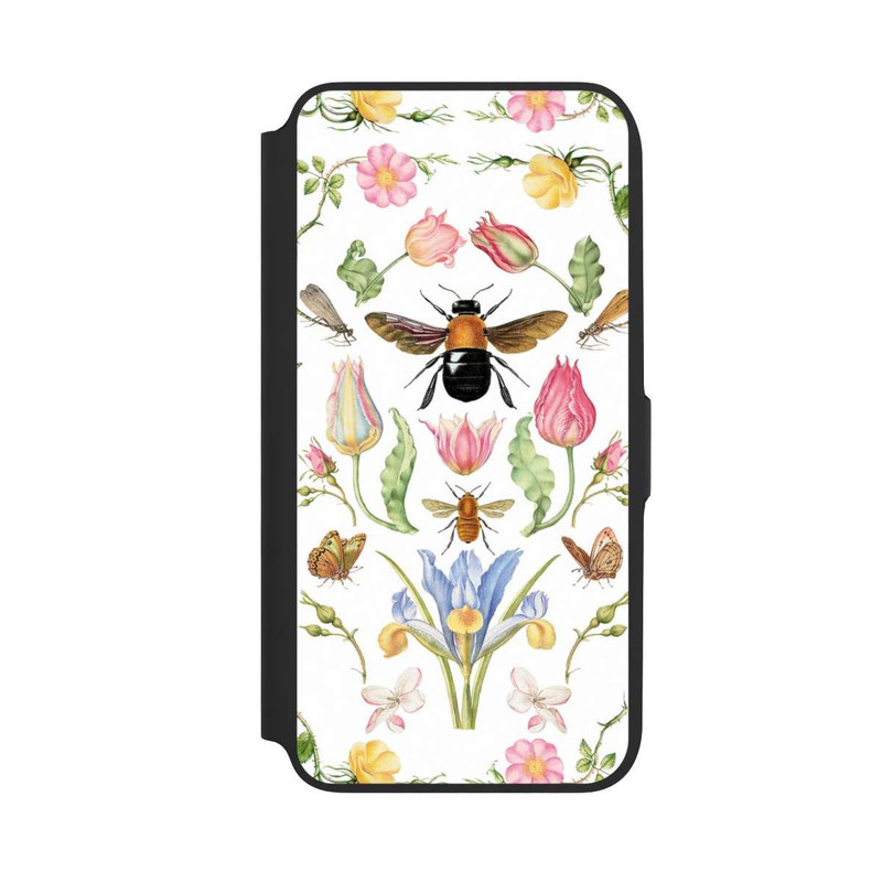 Galaxy A16 5G NIVOflip Wildblumen mit Biene weiß