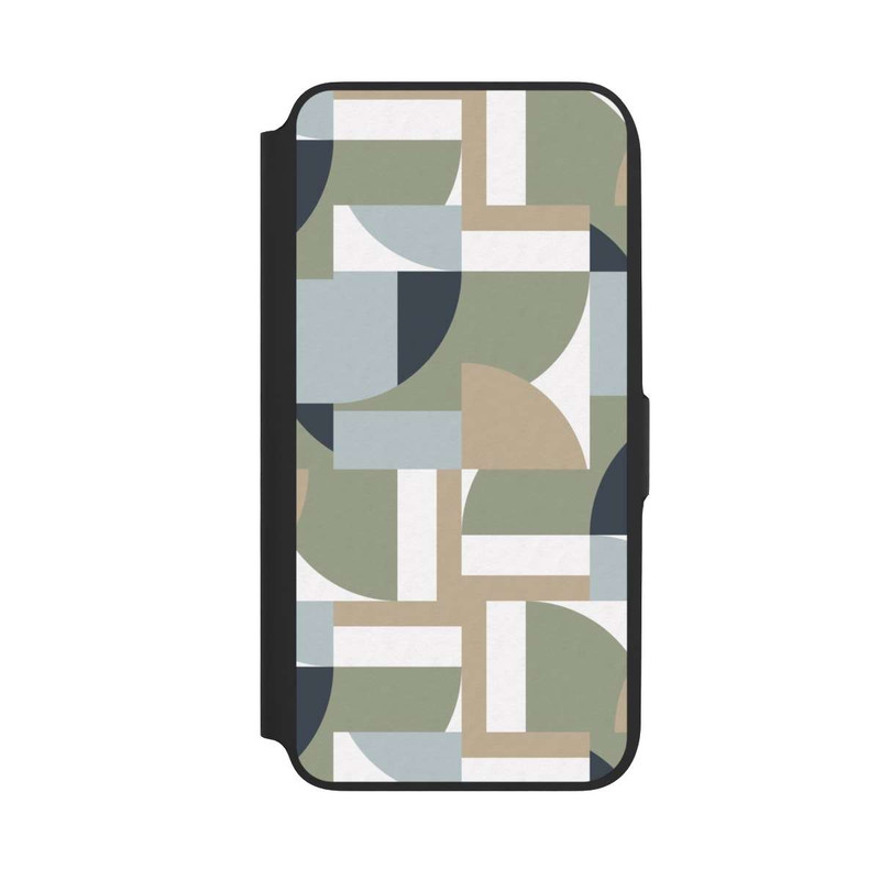 Galaxy A16 5G NIVOflip Futuristische Bauhaus Polygone Beige