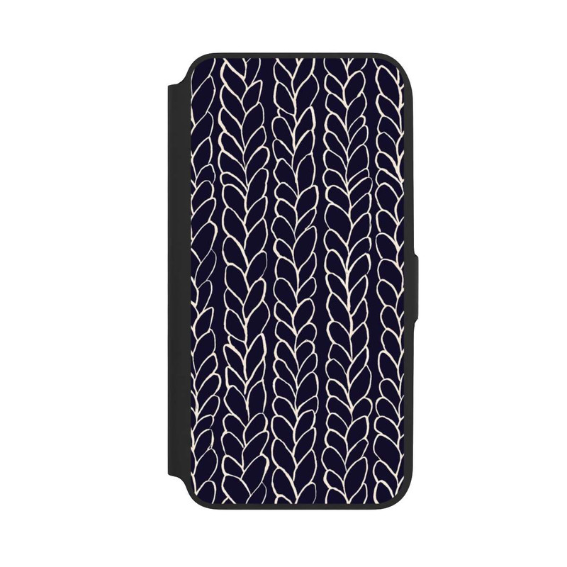 Galaxy A16 5G NIVOflip gezeichnete Wollzöpfe Marine