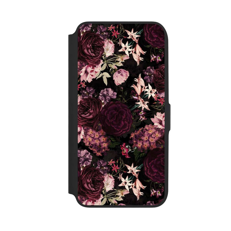 Galaxy A16 5G NIVOflip Fond Fleur Violet Foncé